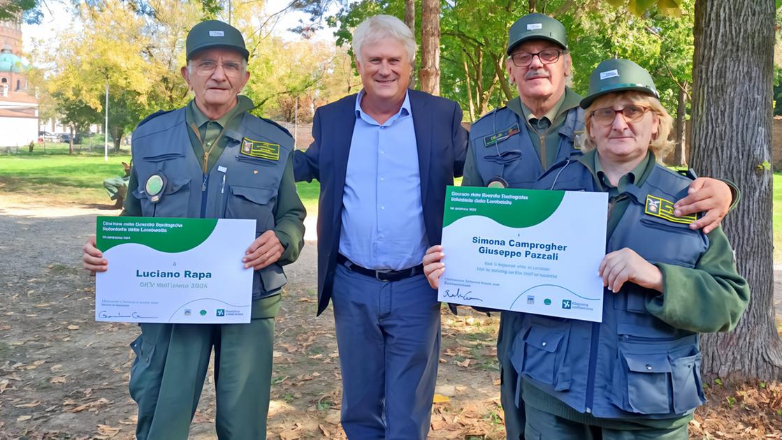 Guardie ecologiche volontarie. Premiato l’impegno di una vita