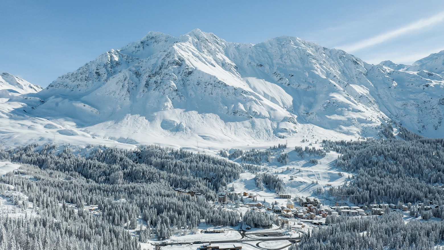 San Bernardino, paesaggio innevato