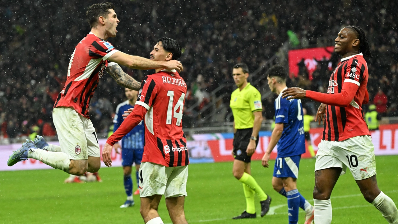 Il Milan rimonta il Como con i gol di Tijjani Reijnders e Christian Pulisic