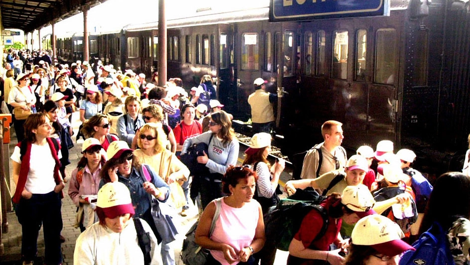 La stazione di Luino in una foto d'archivio