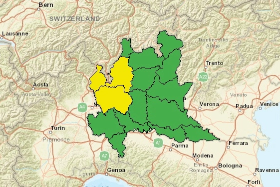 Nuova allerta meteo gialla in Lombardia per temporali
