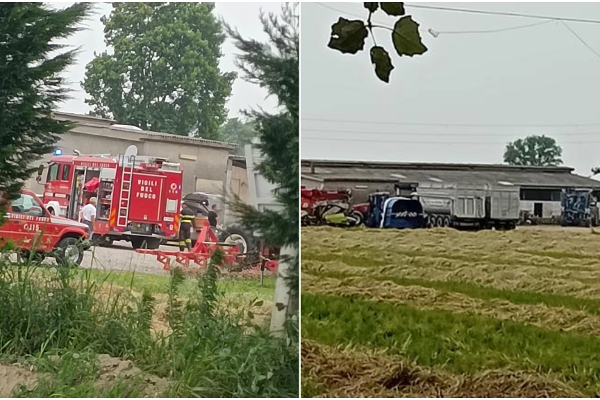 I pompieri sul luogo della tragedia