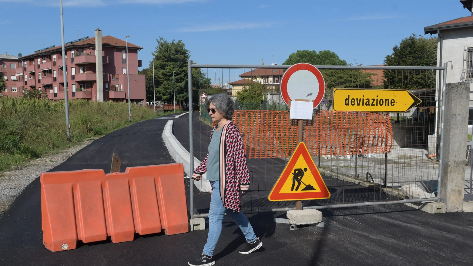 La pista ciclabile di collegamento tra la frazione di Trecella e Truccazzano