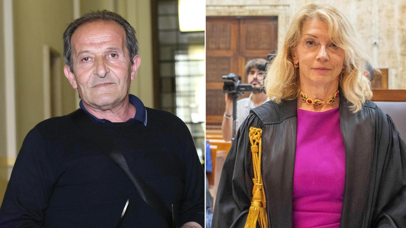 Beniamino Zuncheddu e la procuratrice generale di Milano Francesca Nanni