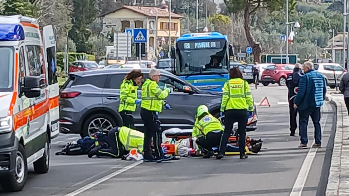 Marone, incidente tra auto e moto: grave centauro