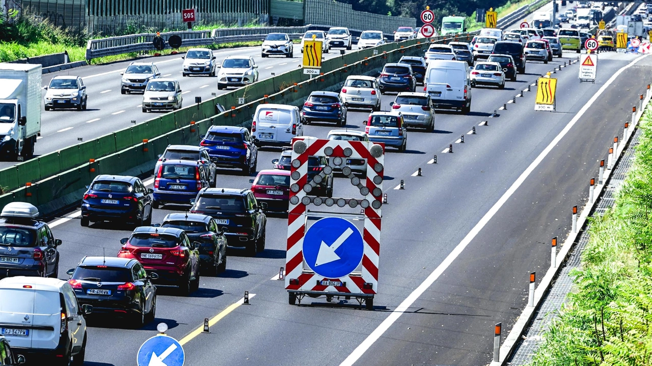 Traffico autostradale (foto d'archivio)