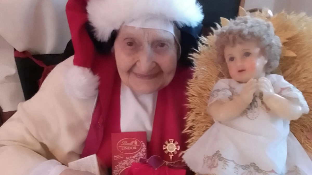 Suor Anna Maria festeggia i 105 anni. Nel 1990 ha coronato il sogno di vivere in clausura