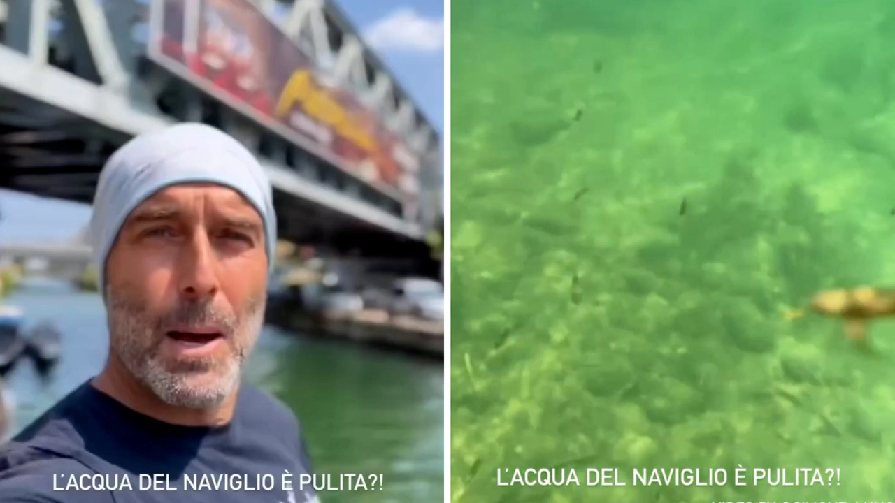 Simone Lunghi e l'acqua del Naviglio