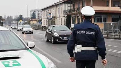 Una pattuglia della polizia locale dell’Unione comuni sul Serio