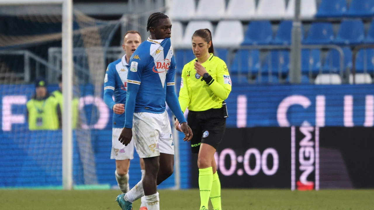 Patrick Nuamah deluso a fine partita: per il giovane della Primavera biancazzurra un gol nel complesso di una buona prestazione (FotoLive)