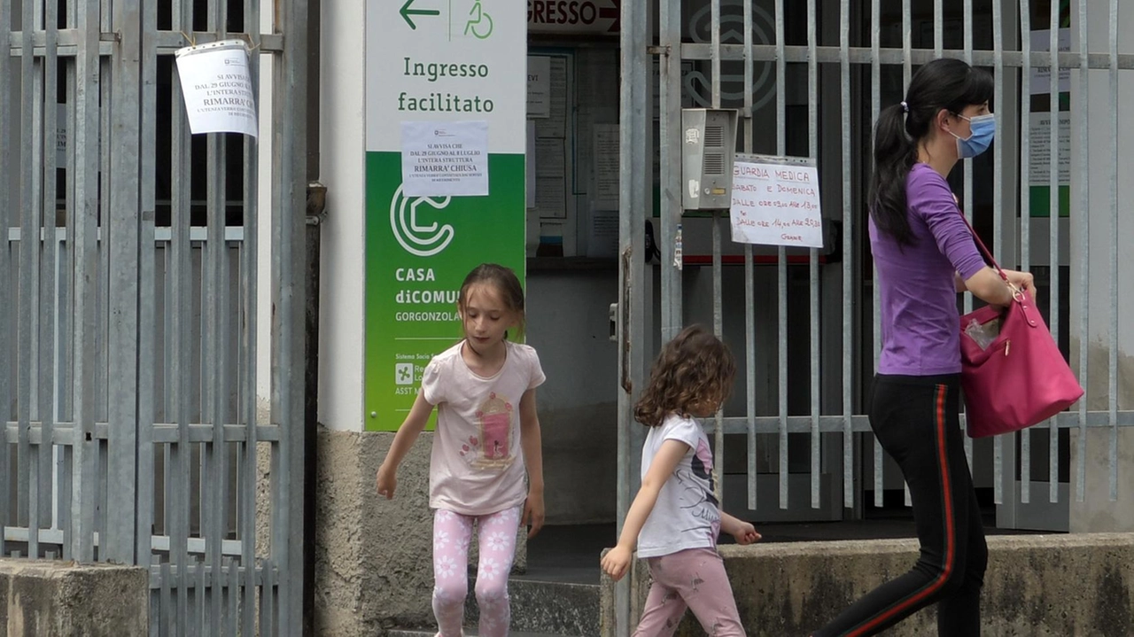 L’ingresso dell’ex ospedale Serbelloni