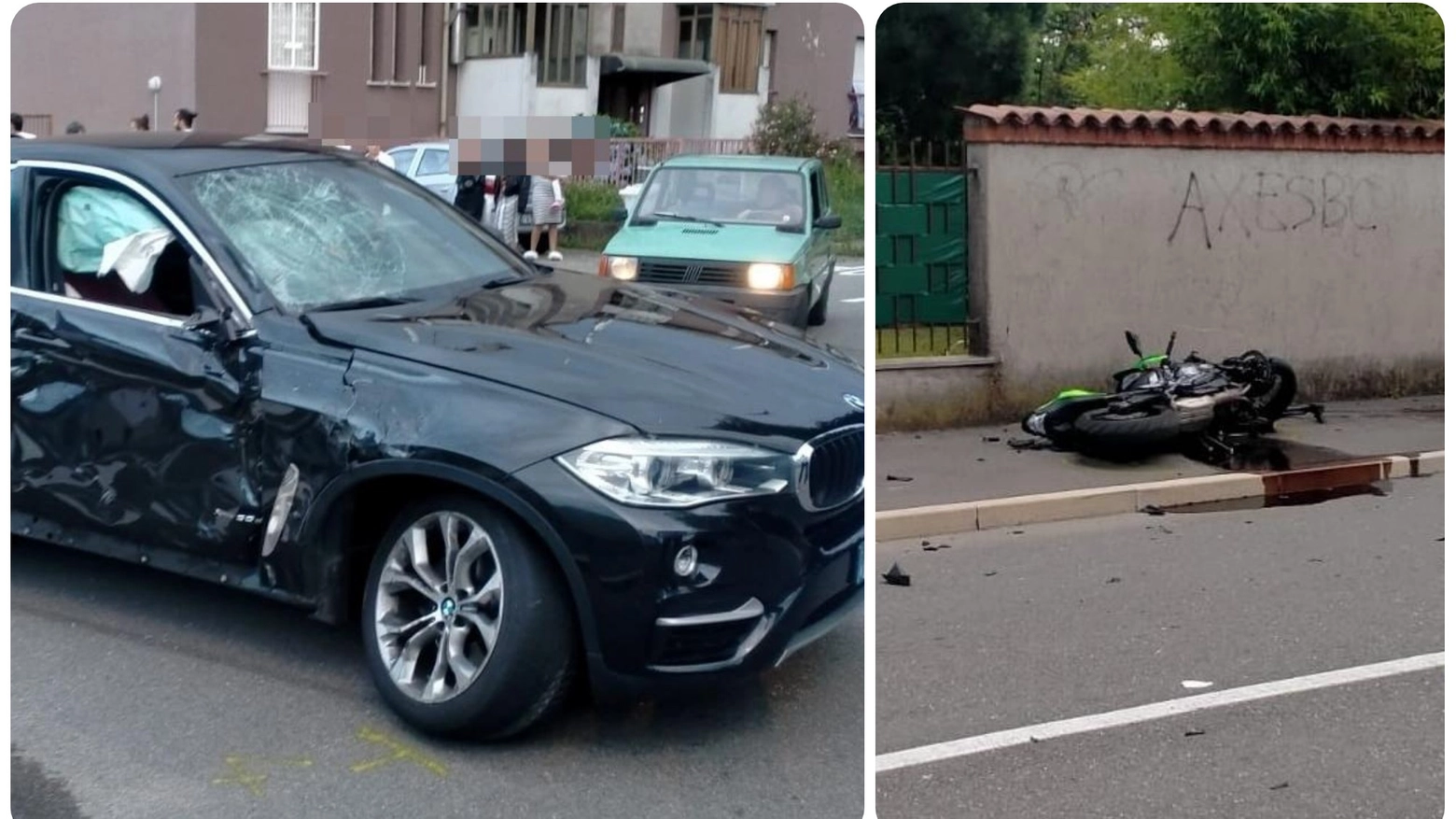 Nerviano, incidente tra auto e moto in viale Kennedy. morto centauro 20enne