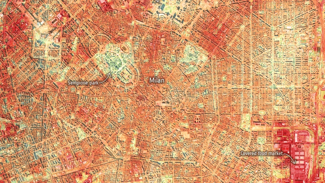 I quartieri con più verde sono più freschi rispetto alle zone soffocate da costruzioni, cemento e asfalto