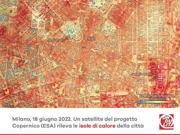 Caldo estremo a Milano, la mappa delle isole di calore: ecco i quartieri più roventi