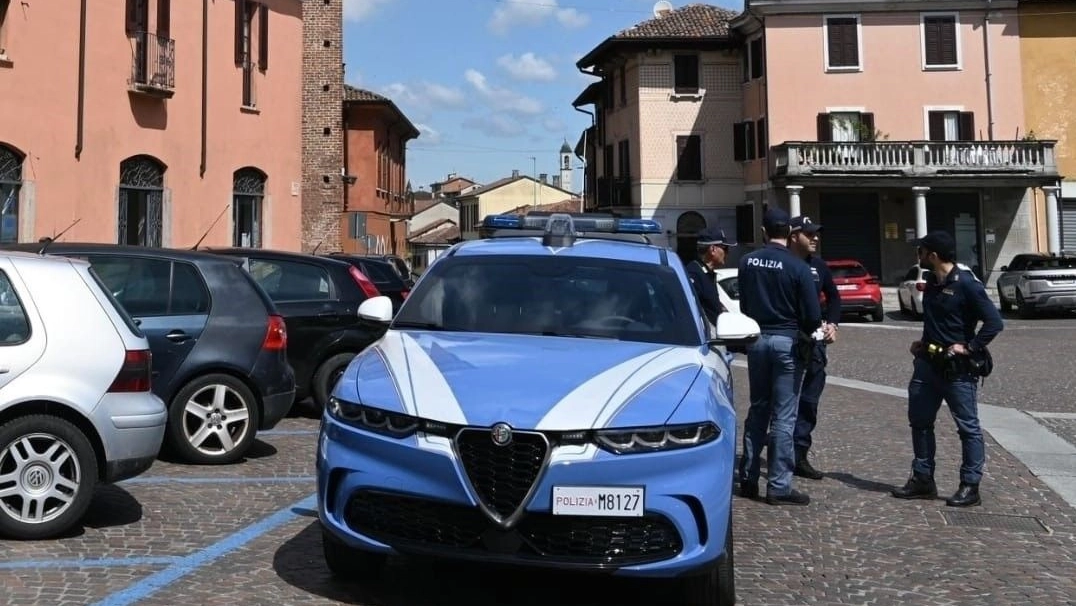 La polizia a Sant'Angelo Lodigiano