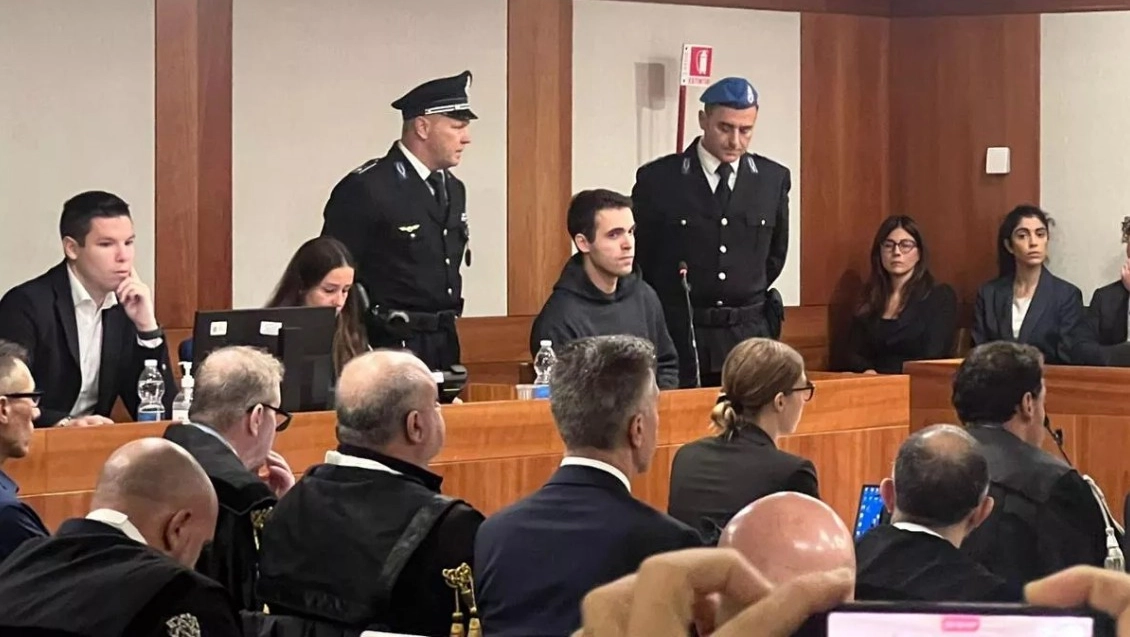 Filippo Turetta durante il processo