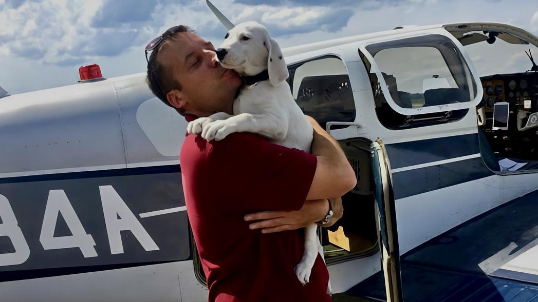 Il veterano che salva cani volando