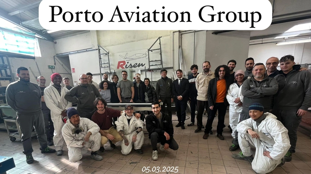 Alberto Porto accolto alla Porto Aviation Group di Cremella