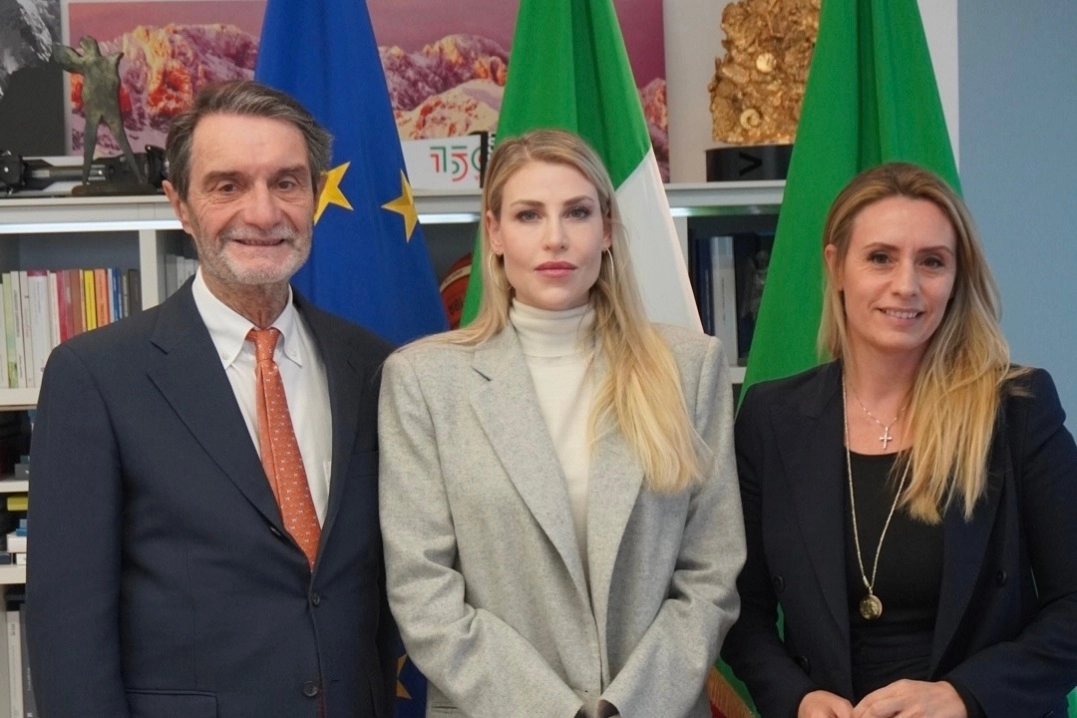 Attilio Fontana, Barbara Berlusconi e Francesca Caruso