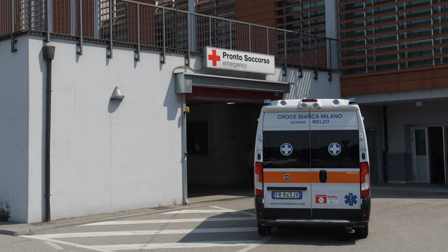 Il pronto soccorso dell'ospedale di Vizzolo Predabissi
