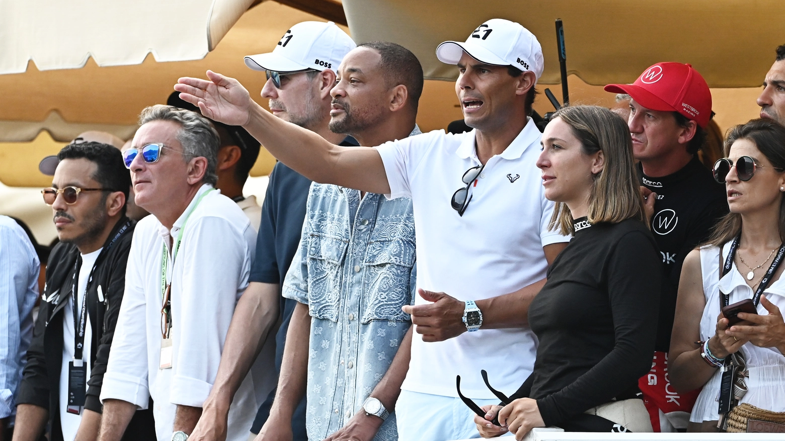 Cernobbio, Will Smith e Rafa Nadal al campionato Mondiale E1 Lake Como Gp