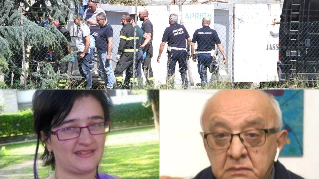 Il ritrovamento del cadavere nel giugno 2019. Sotto, Jessica Mantovani e il padre Giovanni