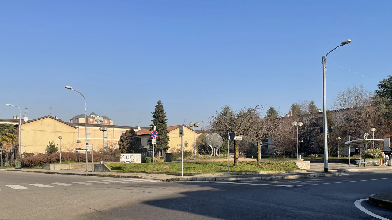 Piazza Pertini, a Sant'Albino